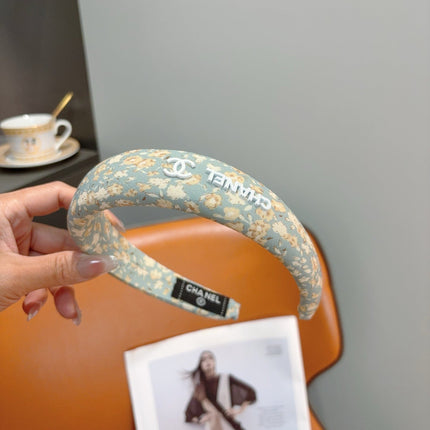 CHANEL 26S HEADBAND IN LIGHT MINT GREEN COTTON 505288