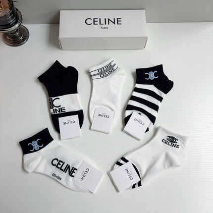 CELINE 26S ANKLE SOCKS 407151 (1 BOX)