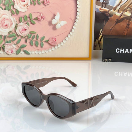 CHANEL 26S GEOMETRIC CAT EYE FRAME IN ACETATE 505203