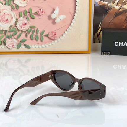 CHANEL 26S GEOMETRIC CAT EYE FRAME IN ACETATE 505203