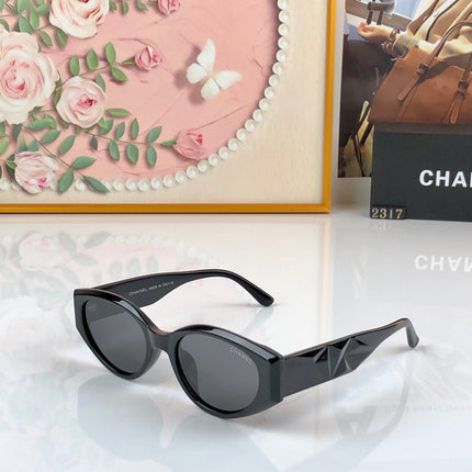 CHANEL 26S GEOMETRIC CAT EYE FRAME IN ACETATE 505202