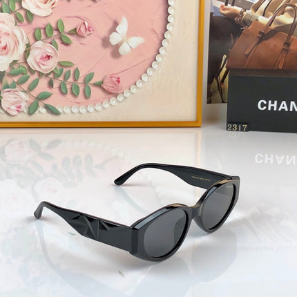 CHANEL 26S GEOMETRIC CAT EYE FRAME IN ACETATE 505202