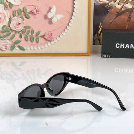 CHANEL 26S GEOMETRIC CAT EYE FRAME IN ACETATE 505202