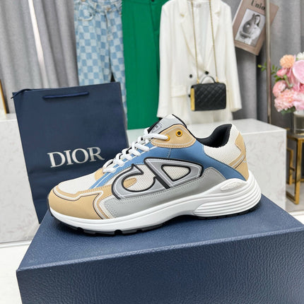 CD B30 SNEAKER WHITE AND FLAX MESH FABRIC