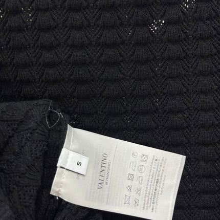 VALENTINO 26S SHORT-SLEEVE KNIT TOP 384