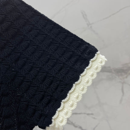 VALENTINO 26S SHORT-SLEEVE KNIT TOP 384