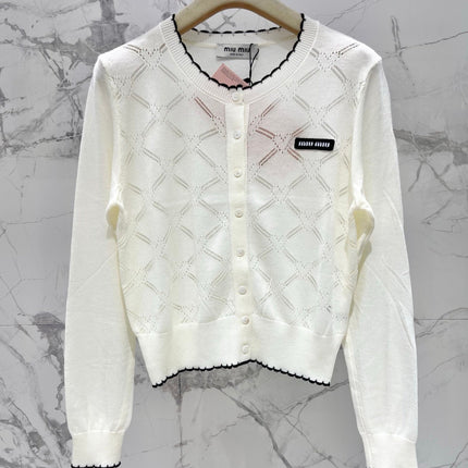 MIUMIU 26S KNIT CARDIGAN 1436