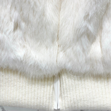 FENDI 26S FUR JACKET WITH KNIT SLEEVES 532
