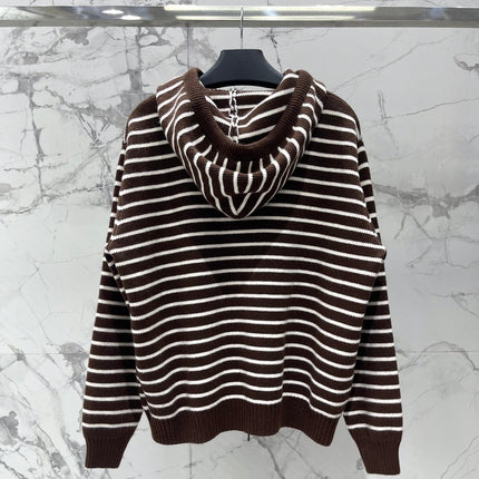 PRADA 26S KNIT ZIP-UP HOODIE 1275
