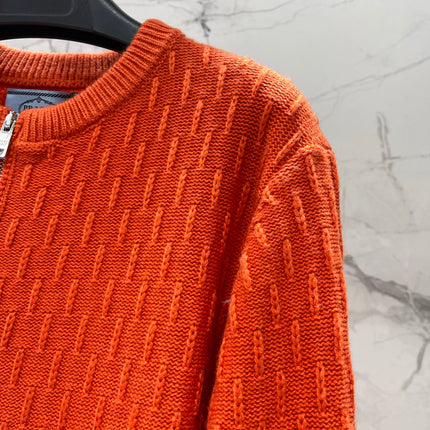 PRADA 26S ZIP-UP KNIT CARDIGAN 1257