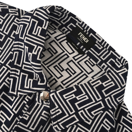 FENDI 26S LAPEL-COLLAR SHIRT JACKET 570