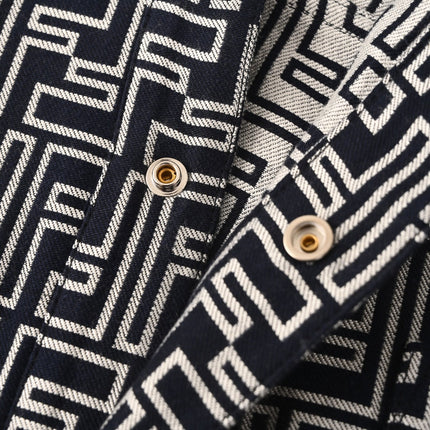 FENDI 26S LAPEL-COLLAR SHIRT JACKET 570