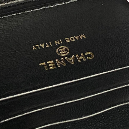 CHANEL 25S VANITY CASE 17 IN BLACK LAMBSKIN GOLD HARDWARE