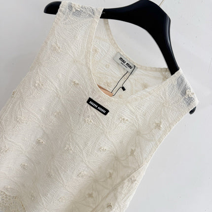MIUMIU 26S LACE TANK TOP STYLE 1071