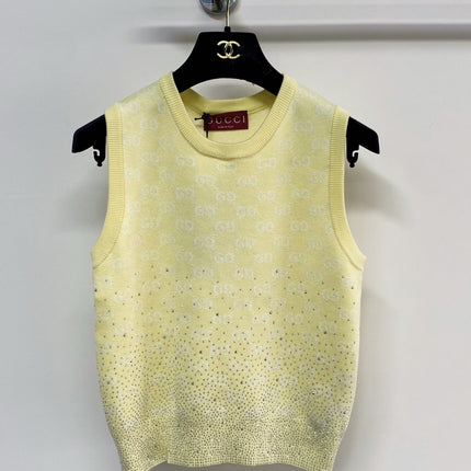 GUCCI 26S EMBELLISHED SLEEVELESS SWEATER 108