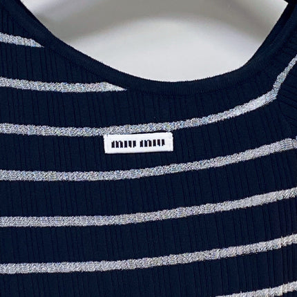 MIUMIU 26S SHORT-SLEEVED SWEATER STYLE 1127