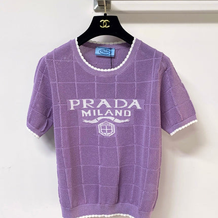 PRADA 26S SHORT-SLEEVED SWEATER STYLE 857