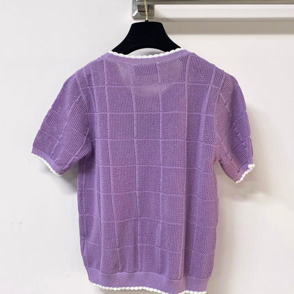 PRADA 26S SHORT-SLEEVED SWEATER STYLE 857