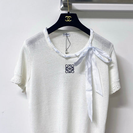 LOEWE 26S SHORT SLEEVE KNIT TOP 497