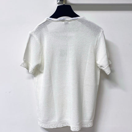 LOEWE 26S SHORT SLEEVE KNIT TOP 497