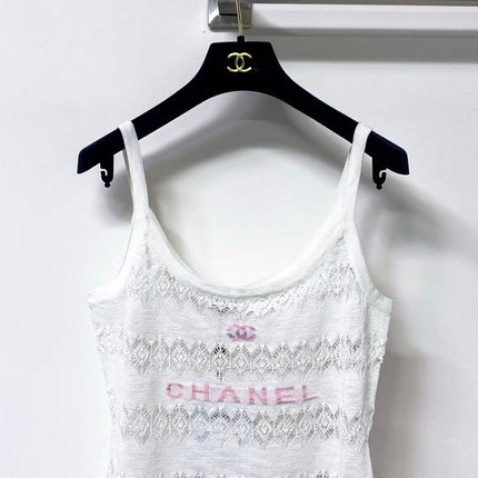 CHANEL 26S SPAGHETTI STRAP TOP STYLE 1204
