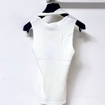 CHANEL 26S KNITTED SLEEVELESS TOP STYLE 1168