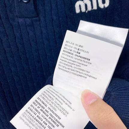 MIUMIU 26S KNIT POLO SWEATER 1336