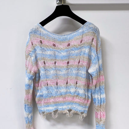 CELINE 26S STRIPED KNIT SWEATER 743