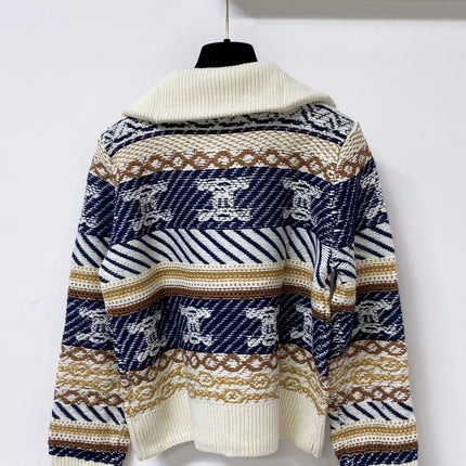 CELINE 26S ZIP-UP KNIT CARDIGAN 658
