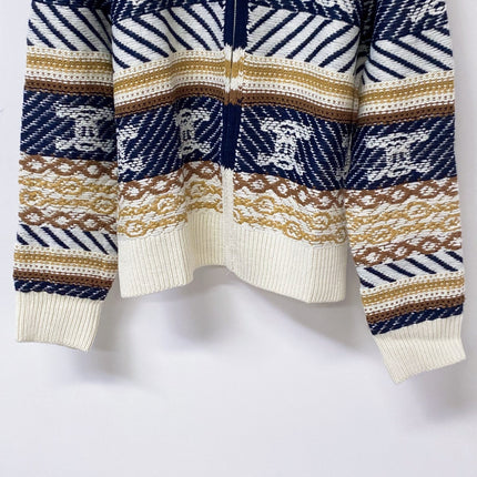 CELINE 26S ZIP-UP KNIT CARDIGAN 658