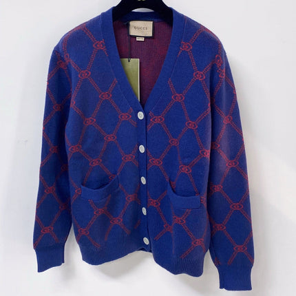 GUCCI 26S V-NECK KNIT CARDIGAN 576