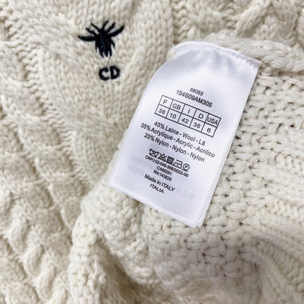 DIOR 26S HIGH-NECK CABLE-KNIT VEST 1502