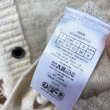 DIOR 26S HOODED KNIT CARDIGAN 1602