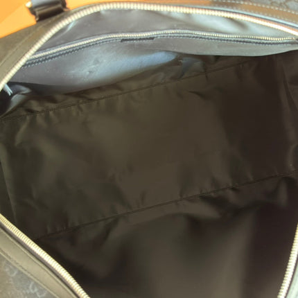 GUCCI 26S DUFFEL BAG 52 IN BLACK CANVAS