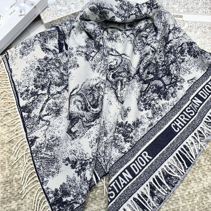 DIOR 26S SCARF 140 IN WOOL AND CASHMERE 509309