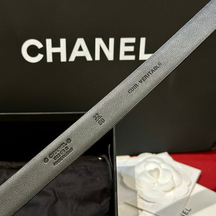 CHANEL 26S BELT 20 MM IN BLACK CALFSKIN 658410