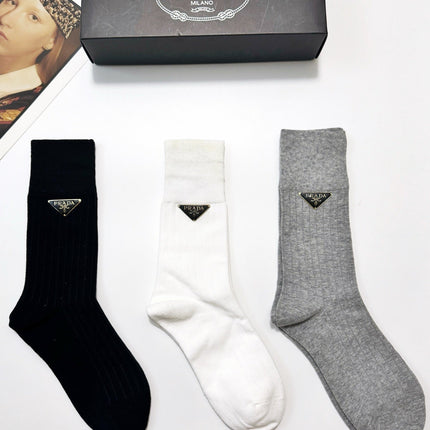 PRADA 26S CREW SOCKS 412440 (1 BOX)