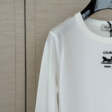 CELINE 26S LONG-SLEEVE CREWNECK T-SHIRT 562