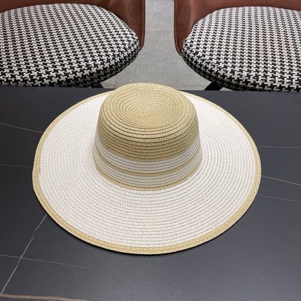 CELINE 26S WIDE BRIM STRAW SUN HAT 197