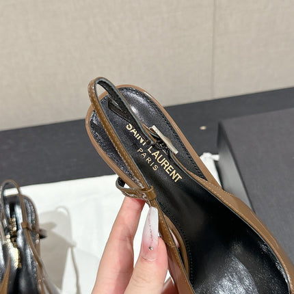 SL CHERISH SLINGBACK 75 CAMEL CALFSKIN