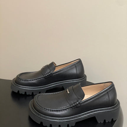 LOEWE 26S LOAFER IN BLACK CALFSKIN