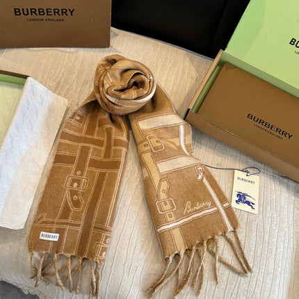 BURBERRY 26S SCARF 180 IN CASHMERE 510944