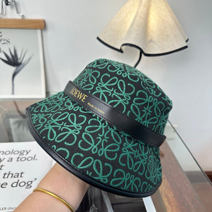 LOEWE 26S ANAGRAM JACQUARD BUCKET HAT STYLE 244