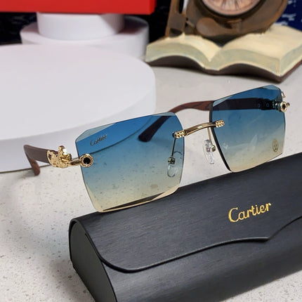 CARTIER 26S RIMLESS SQUARE FRAME IN METAL 439559