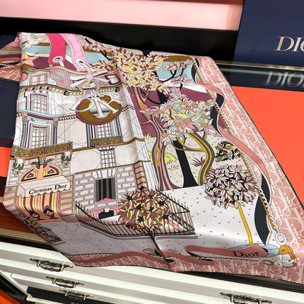 DIOR 26S SCARF 90 IN SILK 427295