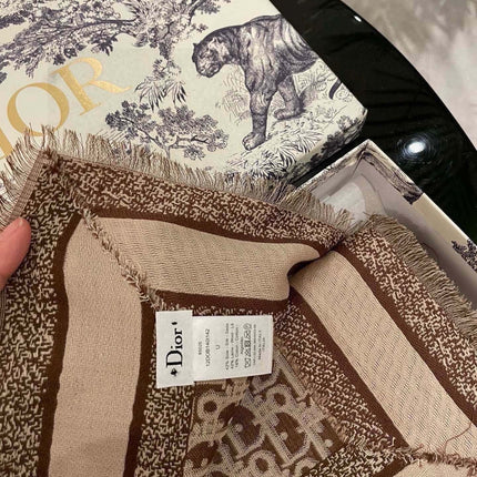 DIOR 26S SCARF 140 IN CASHMERE AND SILK 504491