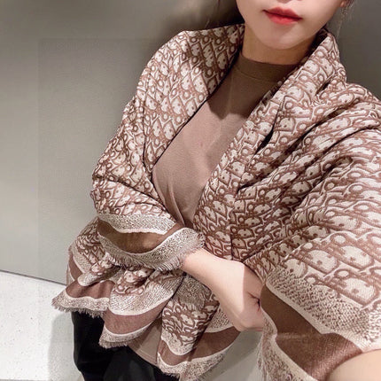 DIOR 26S SCARF 140 IN CASHMERE AND SILK 504491