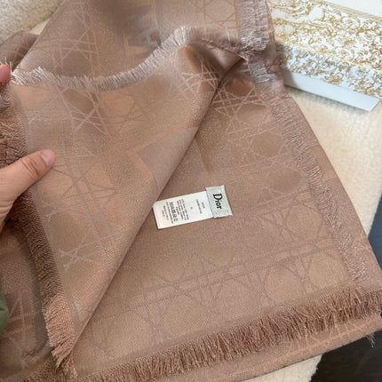 DIOR 26S SCARF 140 IN SILK AND CASHMERE 424266