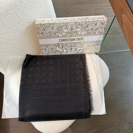DIOR 26S SCARF 140 IN SILK AND CASHMERE 424267