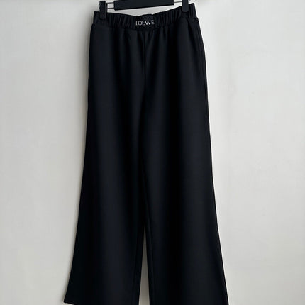 LOEWE 26S ELASTIC-WAIST WIDE-LEG PANTS 637
